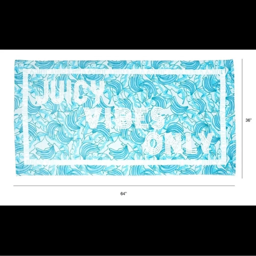 Juicy Couture Juicy Vibes Beach Towel NWT